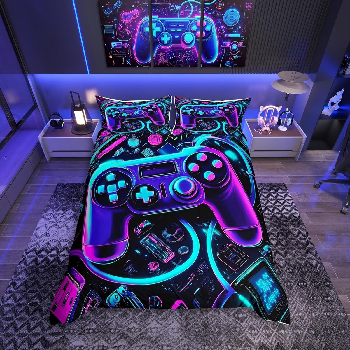 Omgoods - Gamer Dekbedovertrekset voor Kinderen, Kingsize