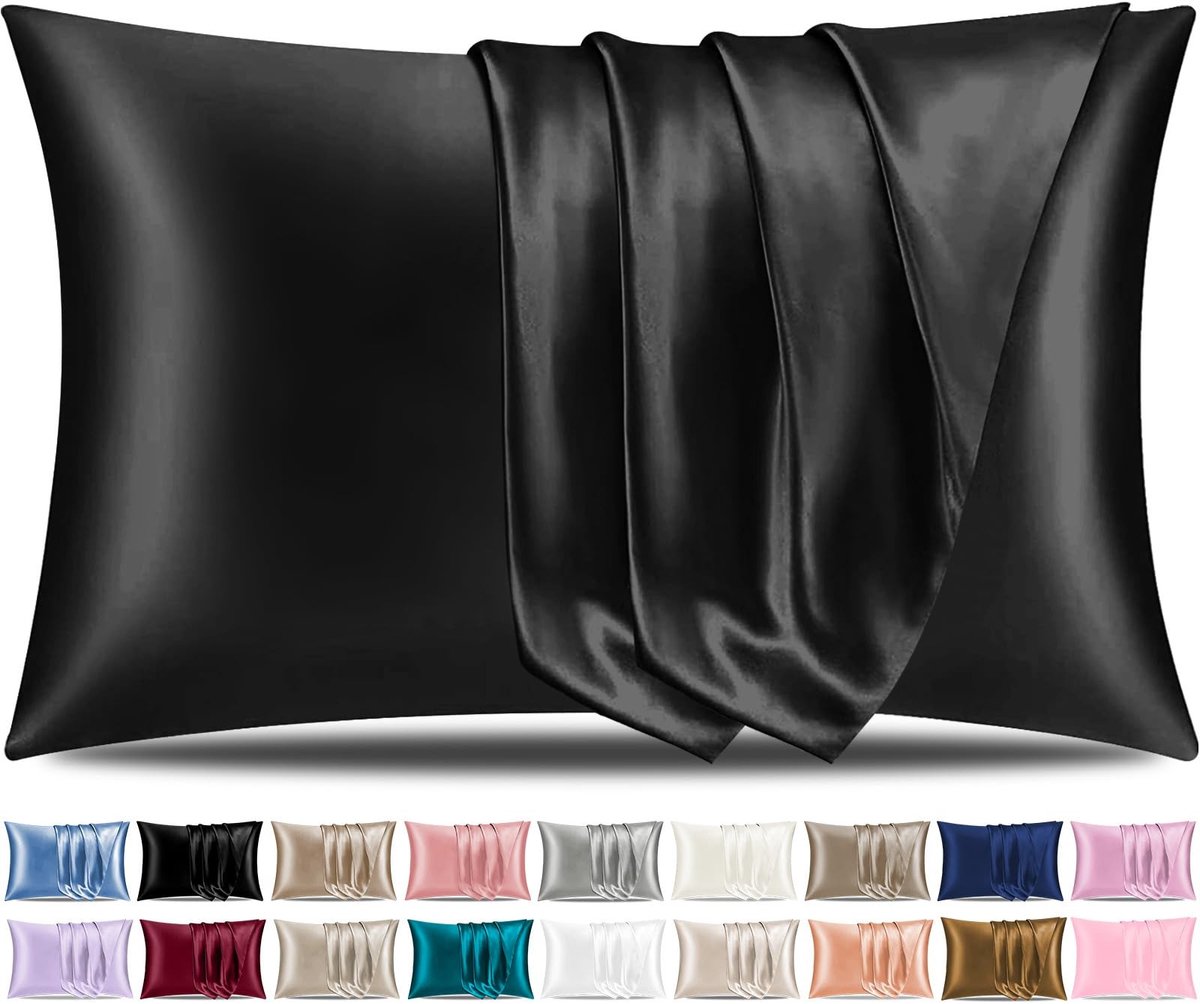 Omgoods - Satin Zijde Kussenhoezen voor Haar en Huid, 2-Pack