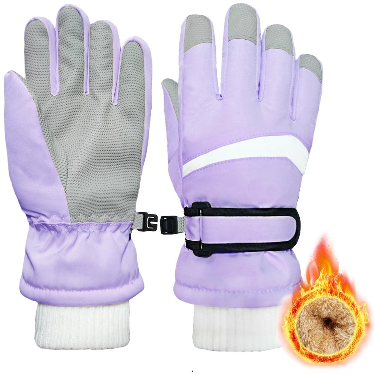 Omgoods - Kinder Ski Handschoenen - Warm, Wind- en Waterdicht voor de Winter