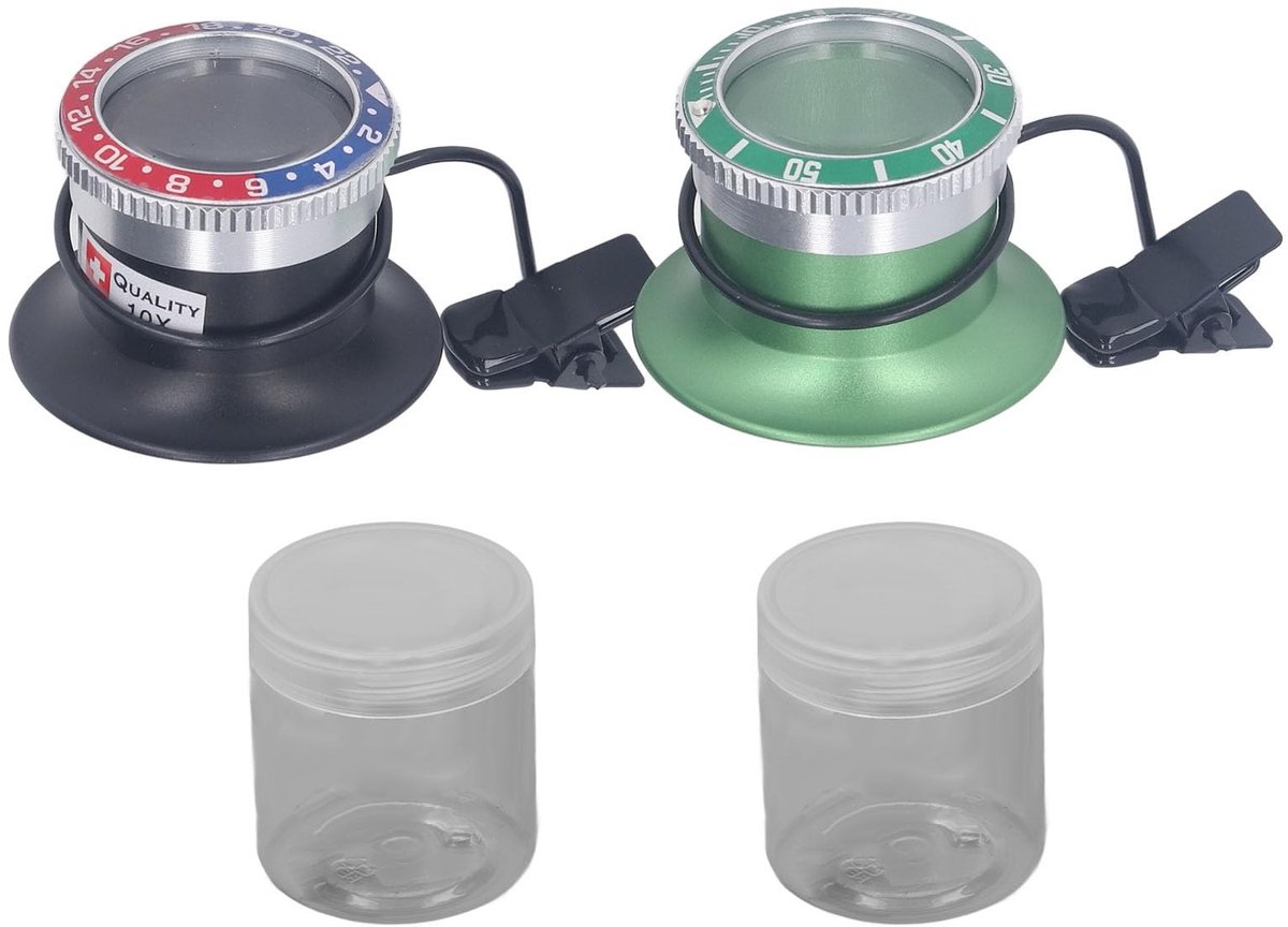 Omgoods - View Repair Magnifier Set - Compact Clip-on Vergrootglas voor Precisiewerk
