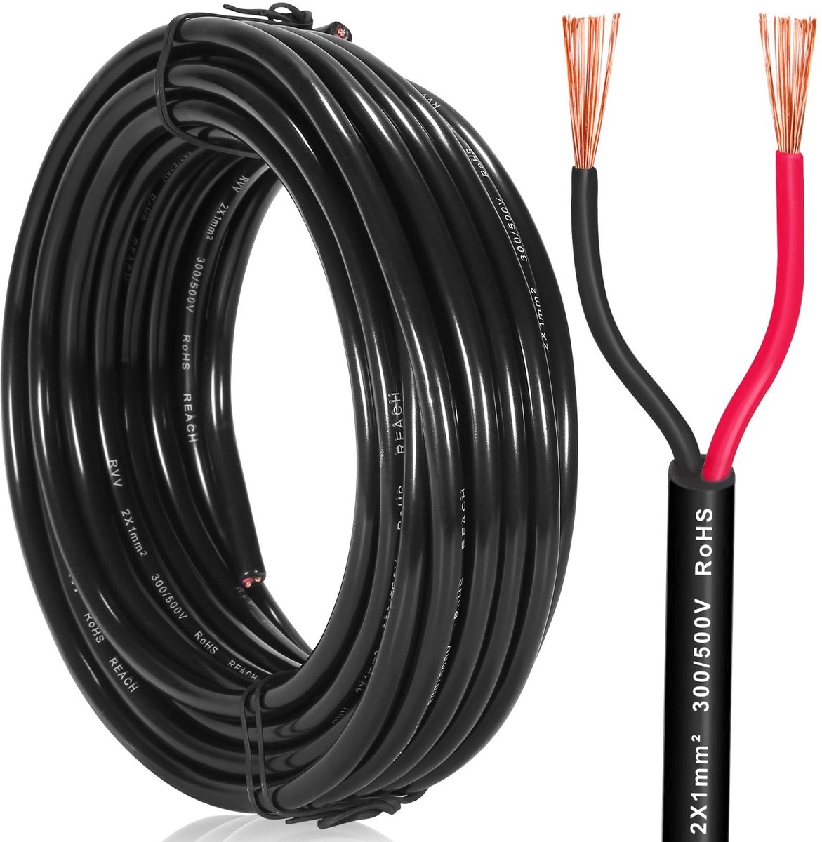 Omgoods - 10M 2-Draad Trailer Kabel - Voor Voertuigverlichting