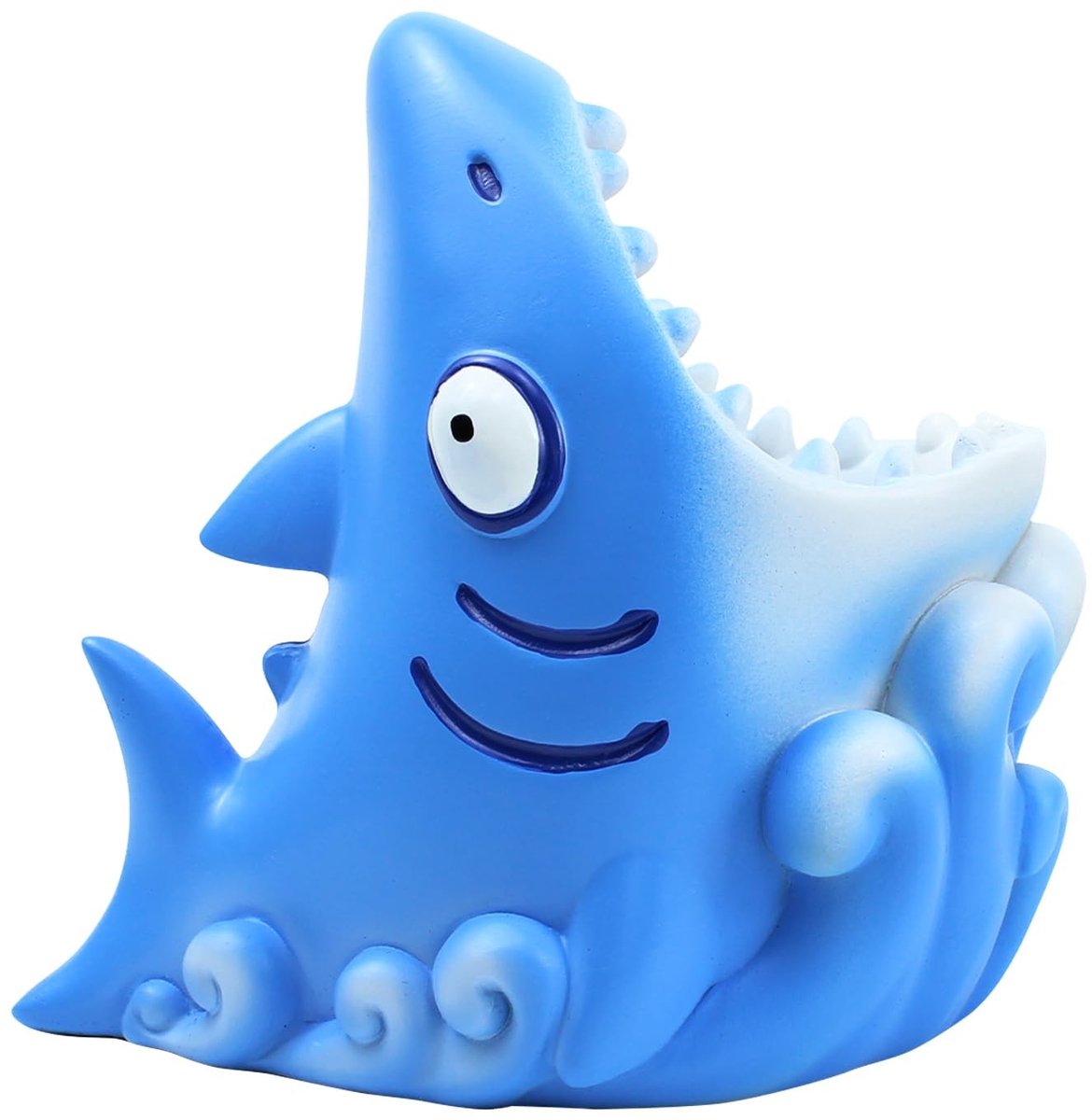 Omgoods - Blauwe Haai Tafeldecoratie als Pennenhouder - Grappig Bureauaccessoire