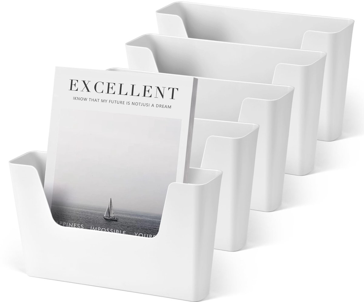 Omgoods - 5-Pack Muur Organizer - Wandmontage zonder Boren voor Kantoor en Thuis