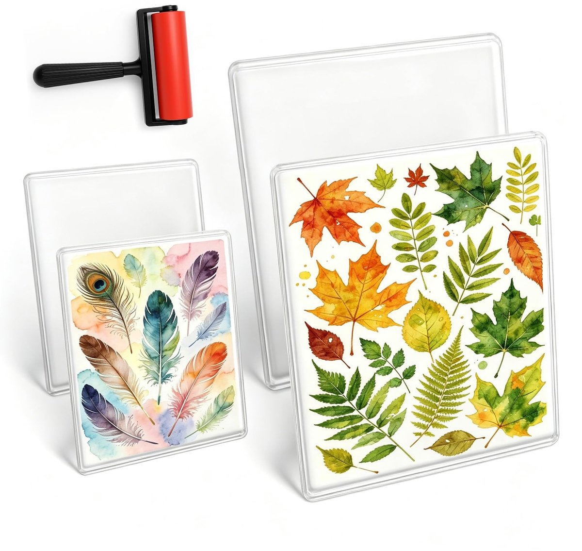 Omgoods - Gelprintplaat Set - 12,7 x 17,8 cm en 20,3 x 25,4 cm