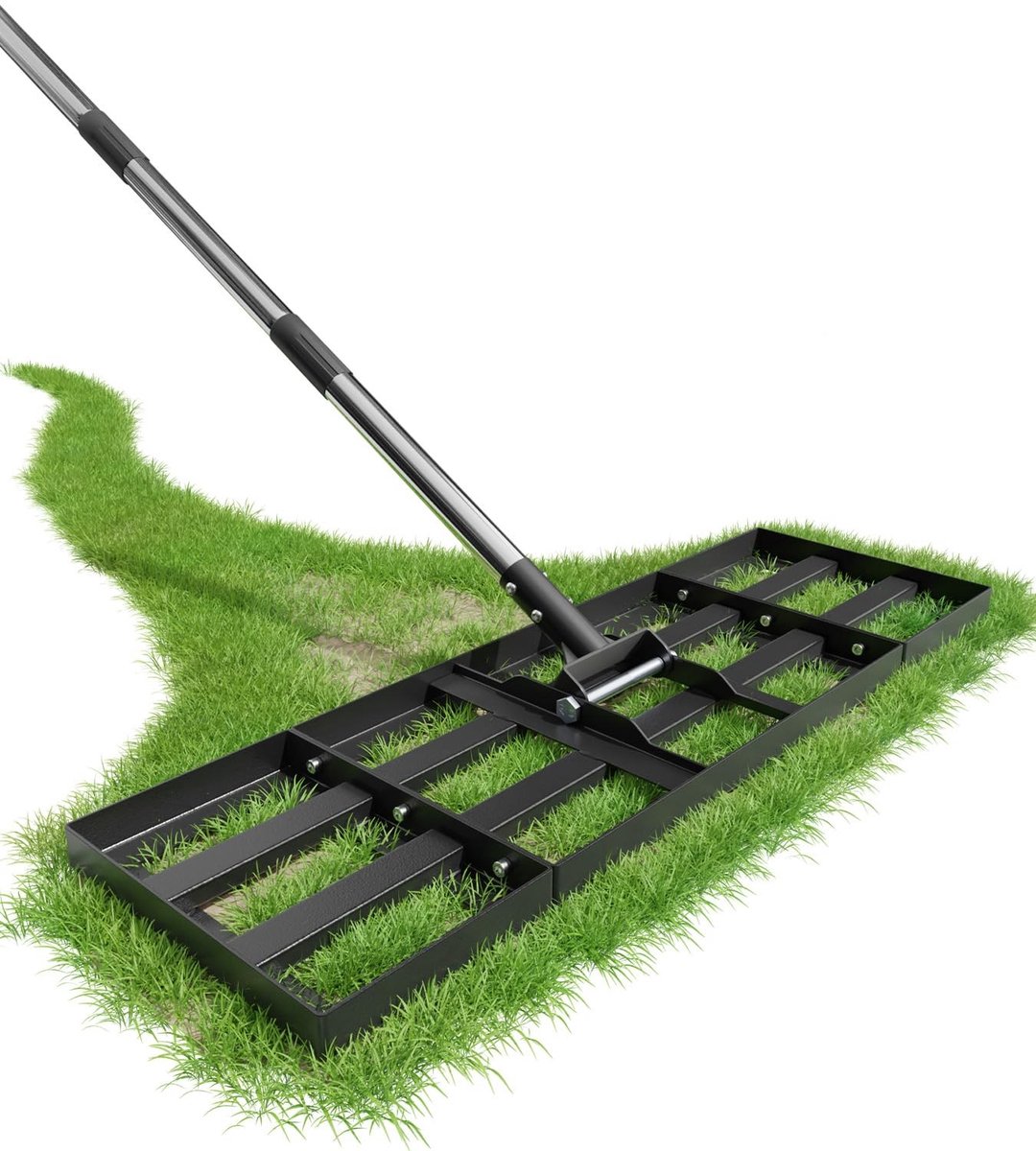 Omgoods - Graskraper met Verstelbare Lengte - Nivelleringshark voor Tuin