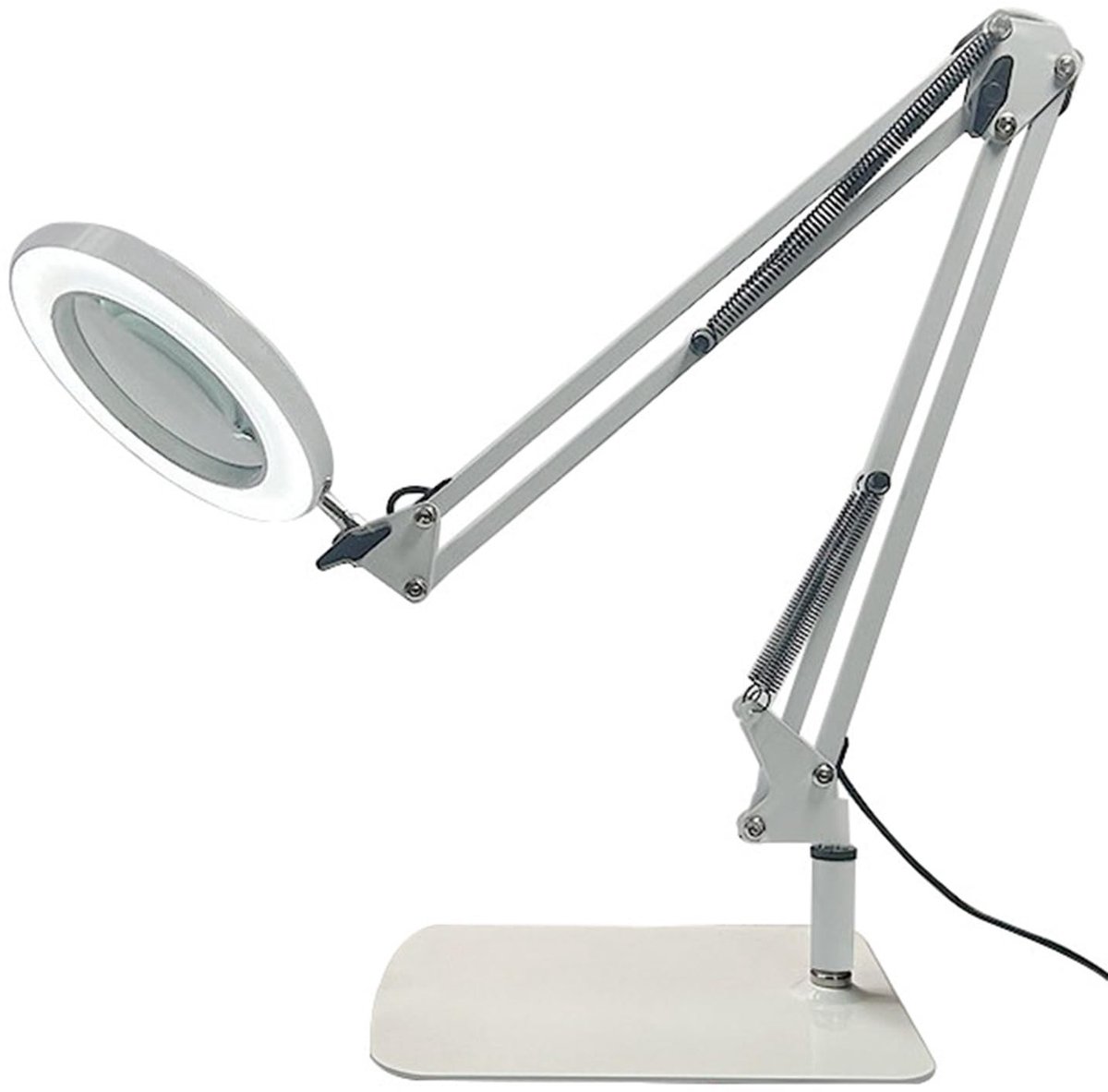 Omgoods - Vergrootglas met Licht en Statief - 3 Kleurtemperaturen en 10 Helderheidsniveaus
