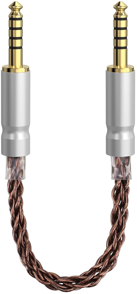 Apollo 4,4 mm gebalanceerde kabel, 5-polige man-naar-man, 8 aders 6N OCC single crystal koper, voor iFi Zen DAC V2/V3, Zen Can, Zen Blue3 (NIET voor 3,5 mm apparaten) - 18 cm