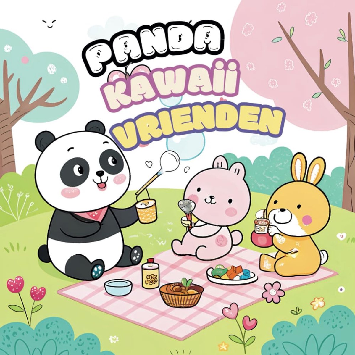 Panda en Kawaii Vrienden Kleurboek: Schattige kleuractiviteiten voor kinderen van 1-6 jaar