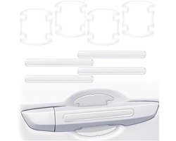 Deurbeschermer Auto - Lakbescherming Folie - Krassen Voorkomen - Perfecte Pasvorm - 8 Stuks - Transparant