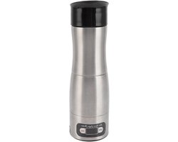Draagbaar Koffiezetapparaat - Autokoffiezetapparaat Reisapparaat - Onderweg Koffie Maken - Roestvrij Staal Voedselkwaliteit - 150 ml - Zilver