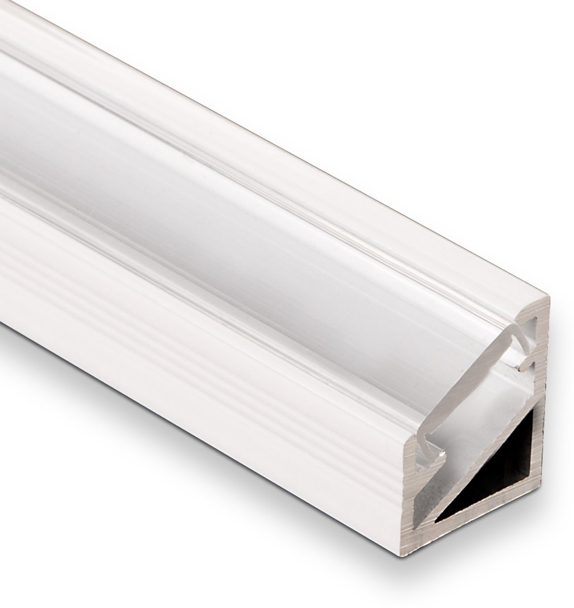 3 x LED Hoekprofiel-66 wit / klaar 2m voor LED strips