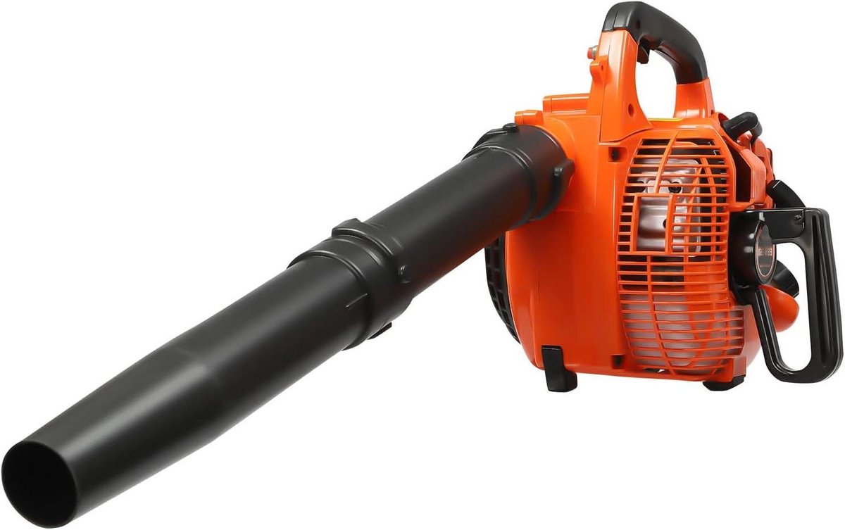 Benzine Bladblazer - Tuinblower Krachtig - Tuin Reinigen - Dubbele Blaas en Zuigfunctie - 25.4 cc - Oranje