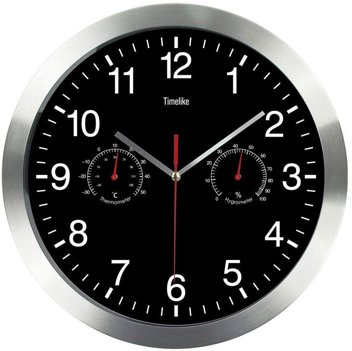 Omgoods - Quartz Wandklok met Stille Beweging - 30 cm voor Thuis en Kantoor