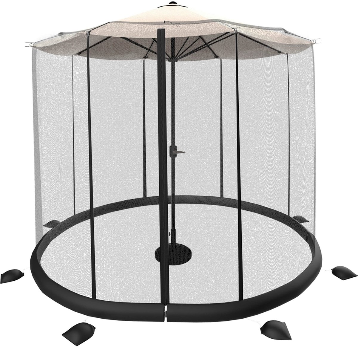 Omgoods - Insectenwerend Net voor Parasol en Tuinmeubilair