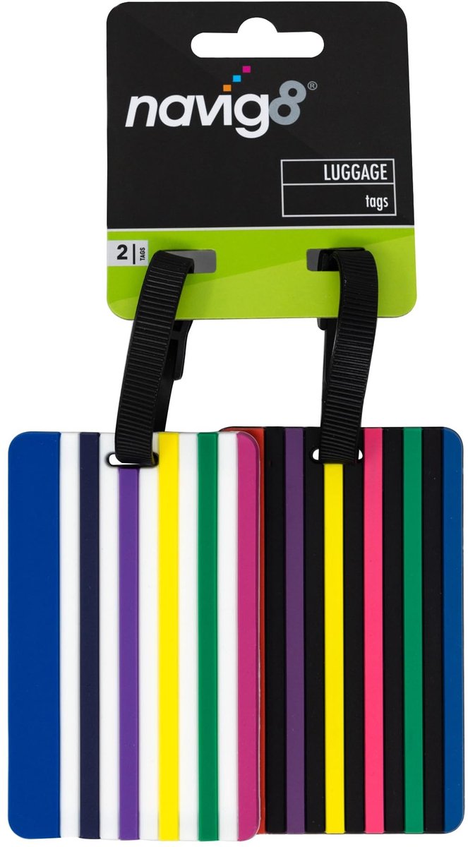 Omgoods - Navig8 Bagage Labels 2-Pack - Veilig en Handig voor Identificatie