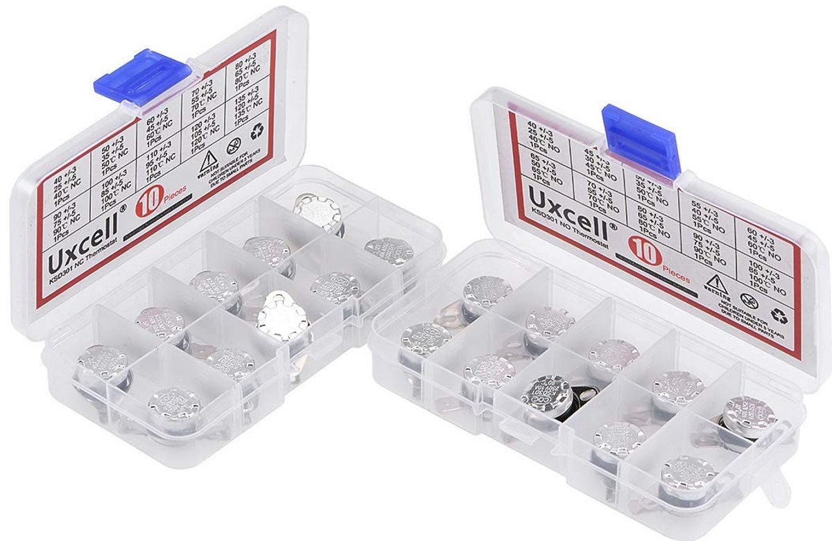 Omgoods - sourcing map Thermo-Control Switches Assortiment - 20 Stuks KSD301