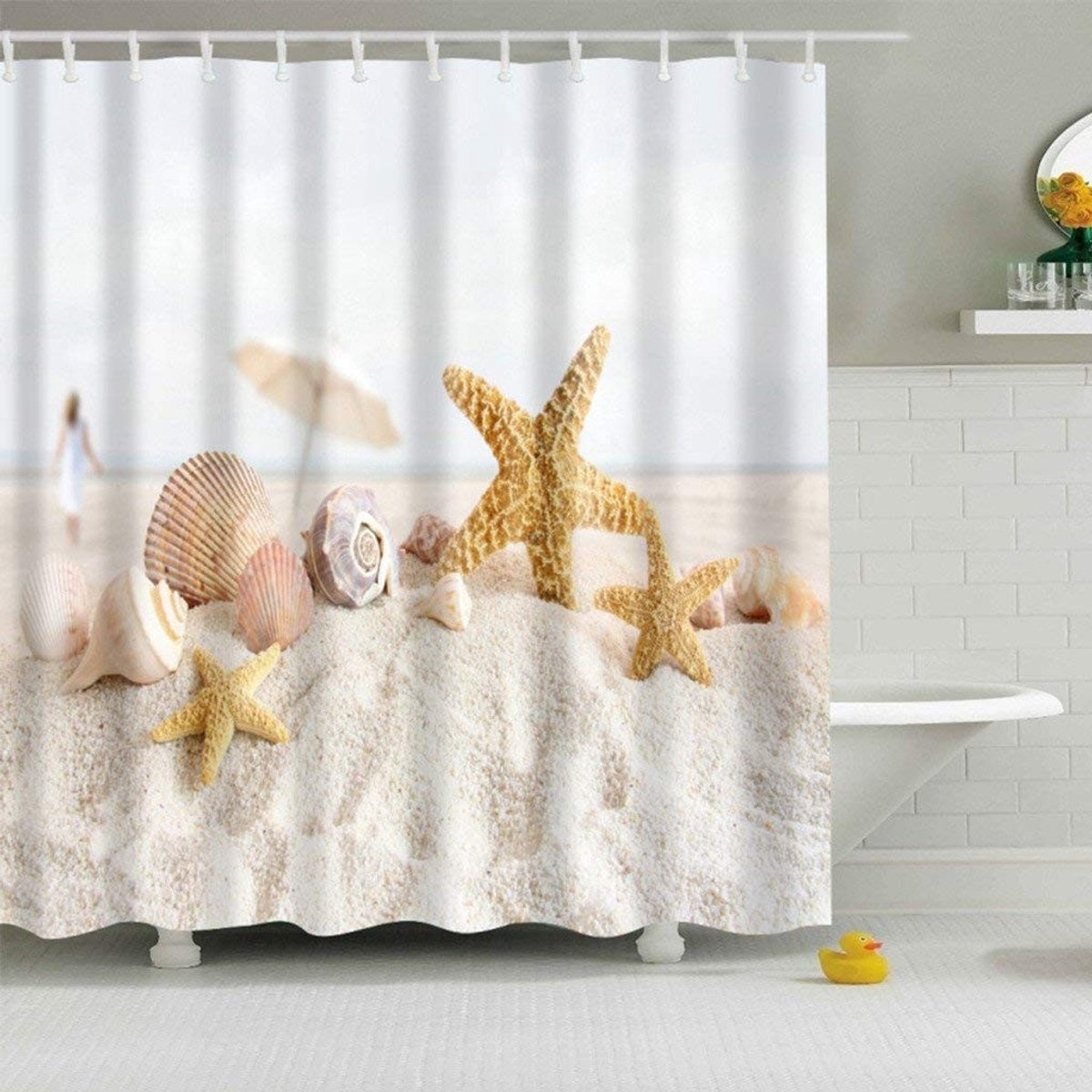 Omgoods - Douchegordijn met Sterrenbeeld 180 x 200 cm