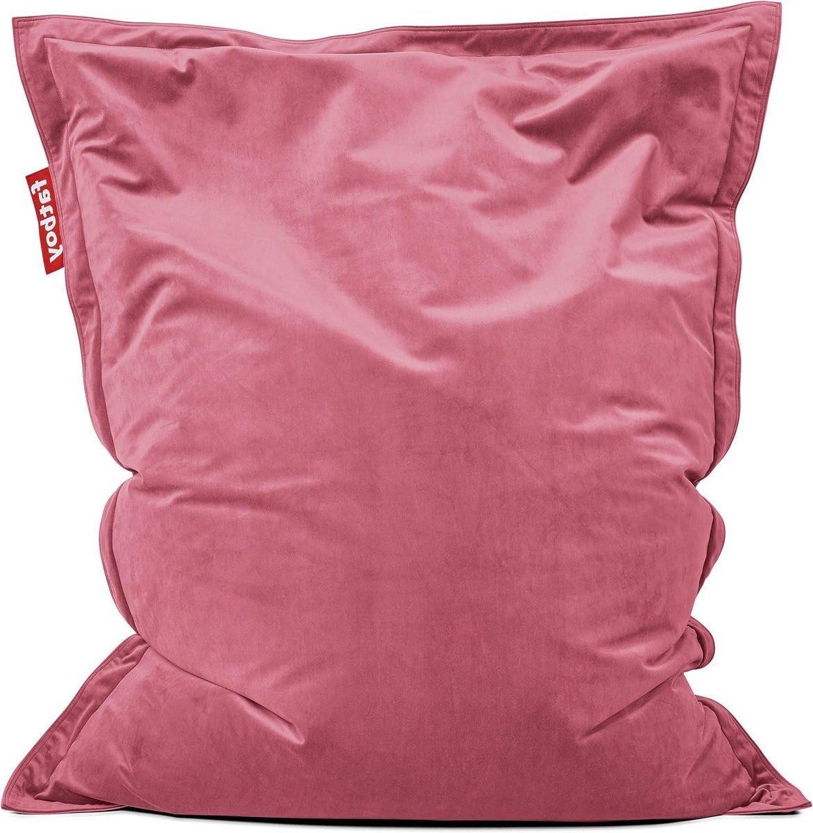 Velvet Zitzak - Comfortabele Poef - Ontspannen Thuis - Vuil en Vochtwerend - 155 x 120 cm - Oudroze