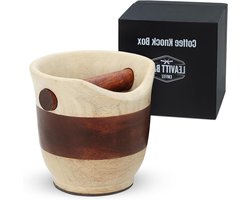 Houten Koffiebak - Koffiedikbak - Espresso Bereiden - Handgemaakt Design - 15.9 x 13.5 cm - Bruin