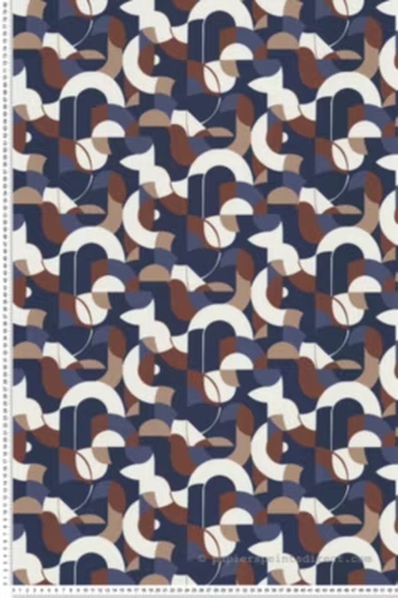 Lutèce – 51246401 – Vliesbehang – Blauw