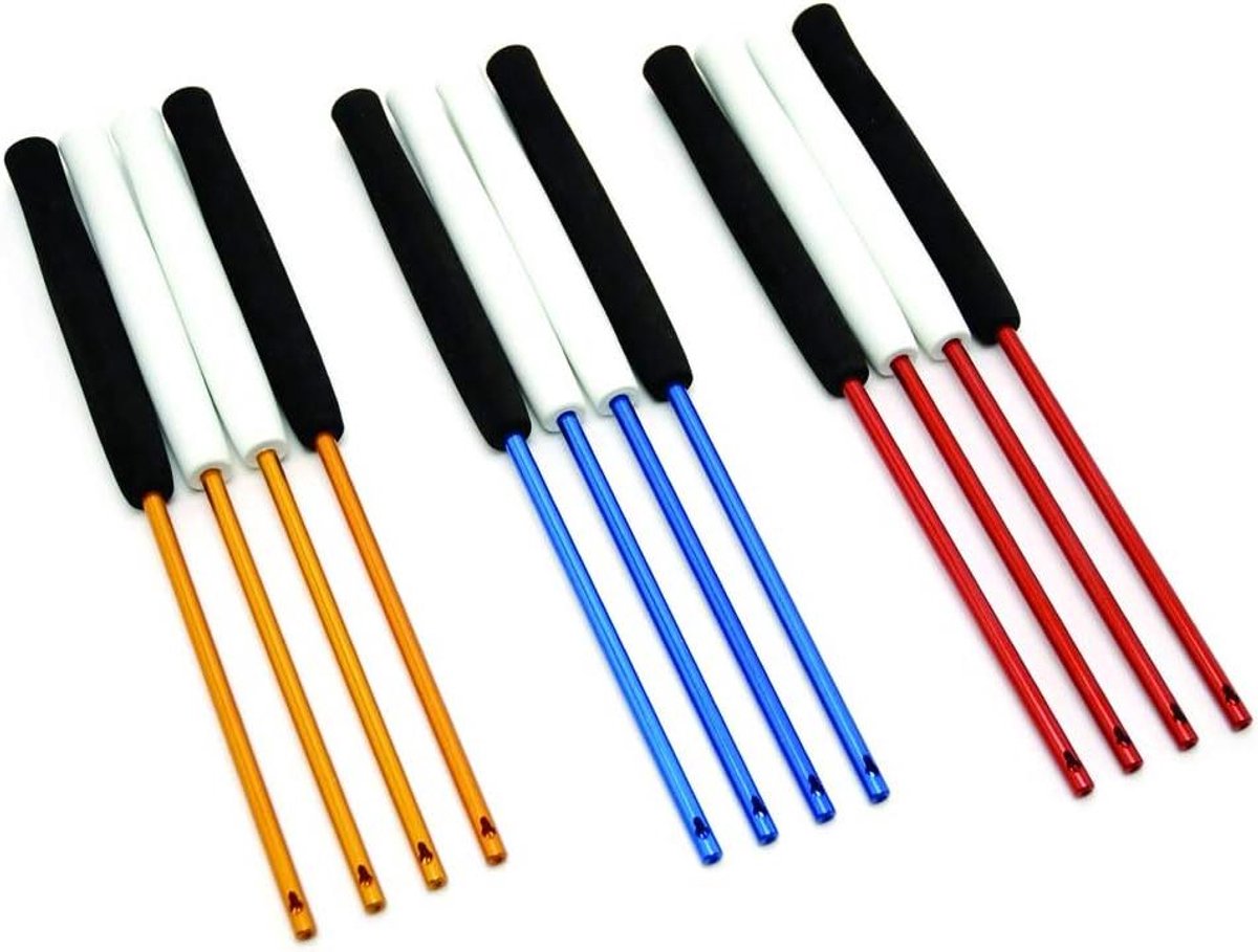 Aluminium Stokjes - Diabolo Accessoire - Diabolo Spelen - Flexibel Materiaal - 33 cm Lengte - Zwart Goud