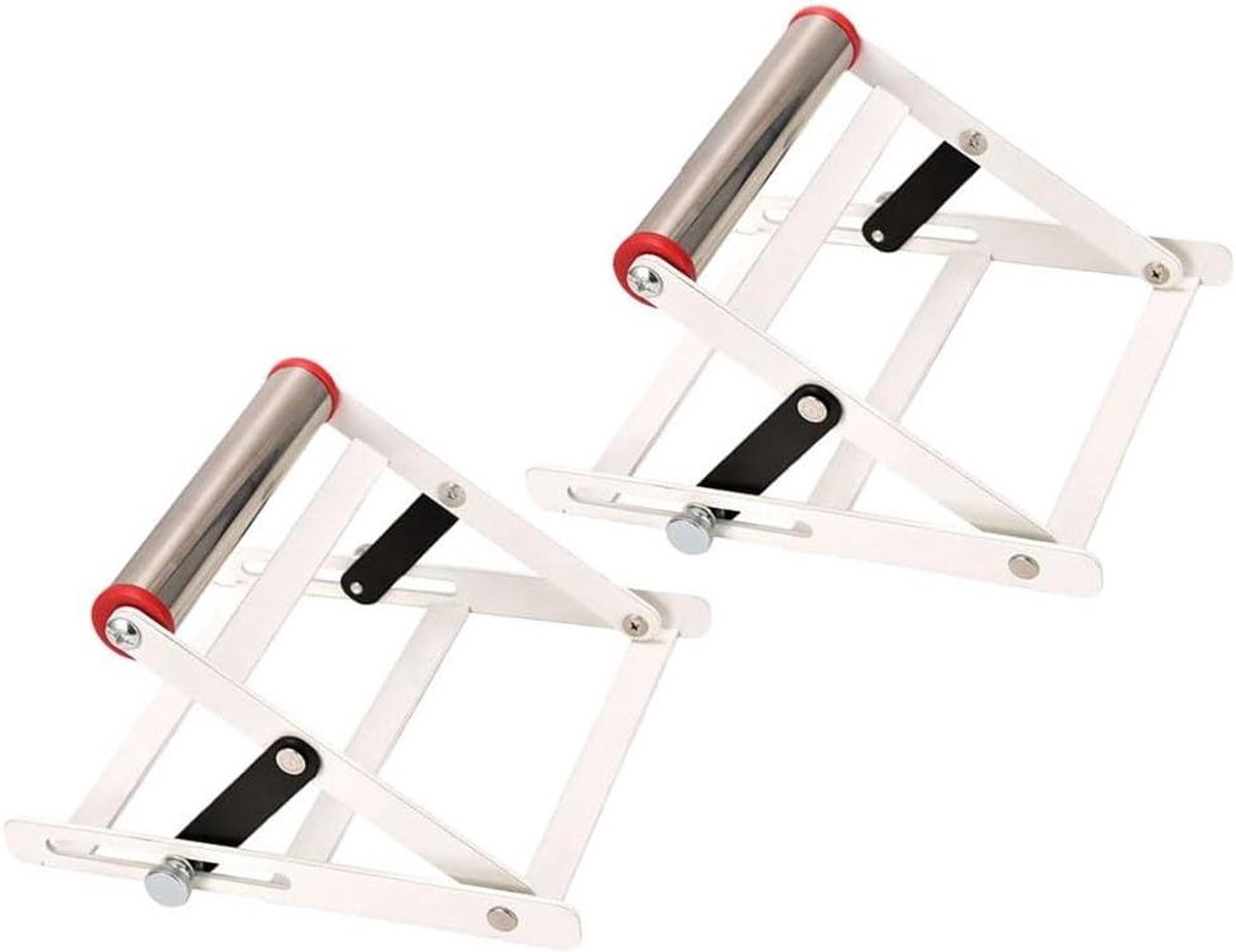 Materiaal Ondersteuning Beugel - Snijtafel Stand - Materiaal Ondersteunen - Verstelbare Hoogte - 55-135 mm - Zilver
