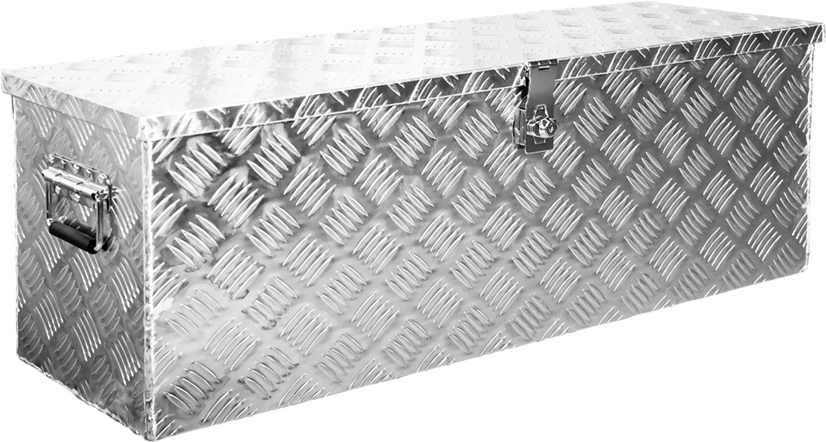 Opbergkist voor vrachtwagens, aluminium disselkist, aanhangerkist (15 maten), gereedschapskist met slot en sleutel, robuust en waterdicht