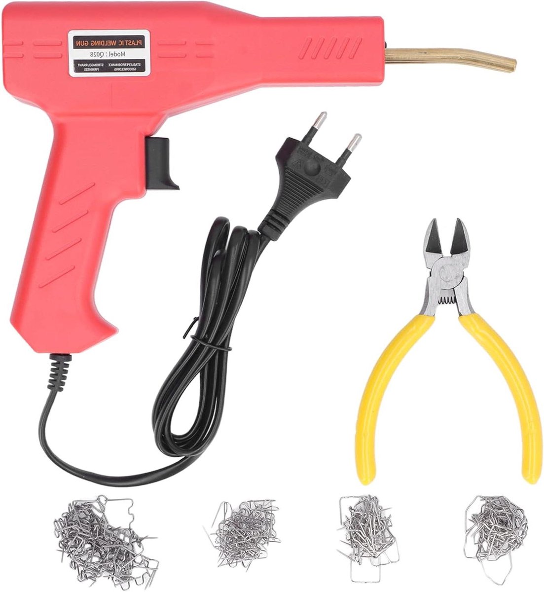 Kunststof lasapparaat - Plastic reparatieset - Auto onderdelen herstellen - Brede toepasbaarheid - 50W - Rood