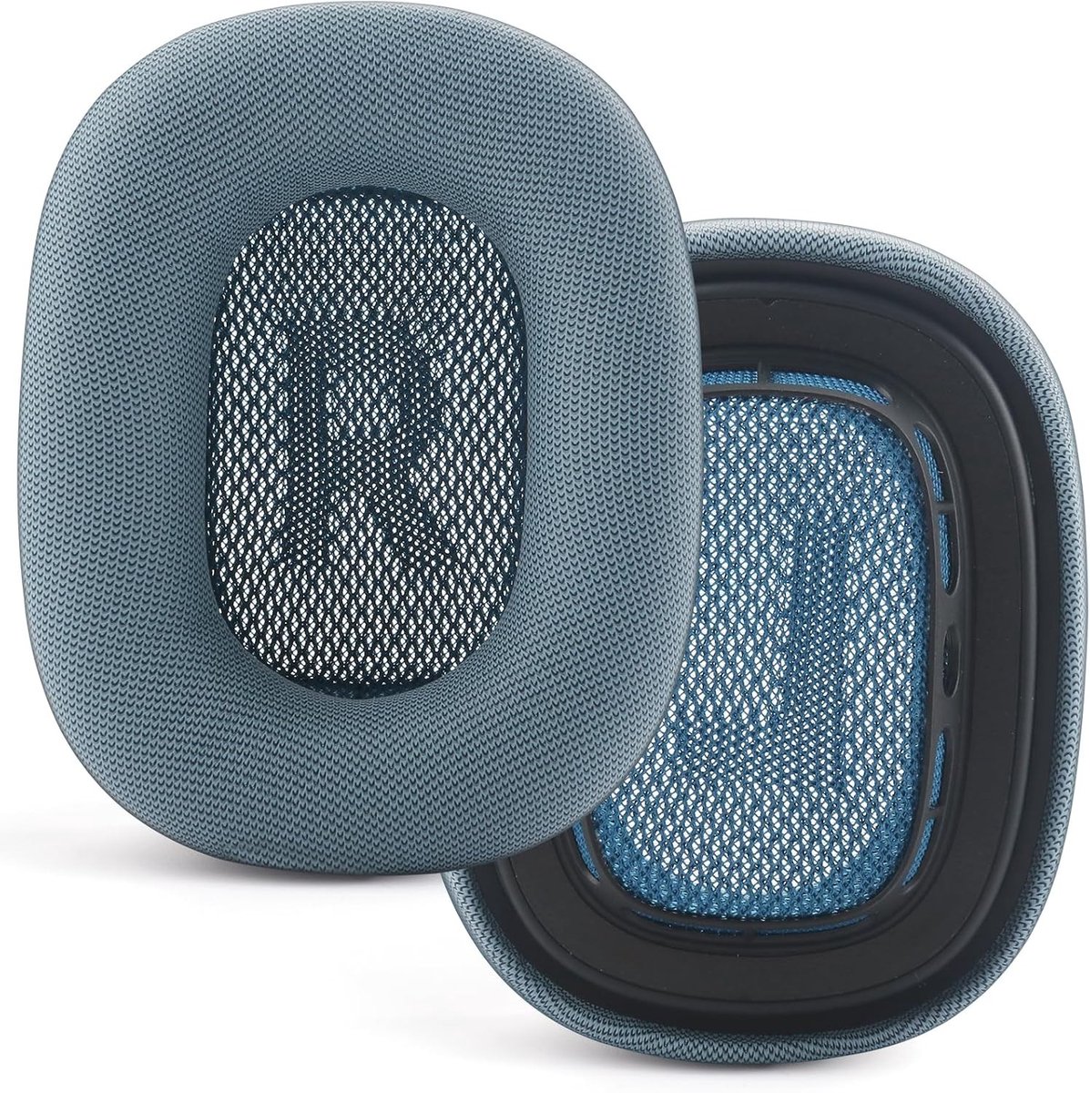 Comfortabele Vervangende Oorkussens voor AirPods Max, Geluidsisolatie, Geheugenfoam en Luxe Kunstleer (Blauw)