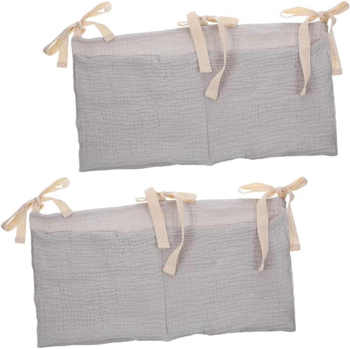 Luiertas Organizer - Kinderwagen Opbergtas - Baby Spullen Organiseren - Twee Compartimenten - 39 x 20 cm - Lavendel