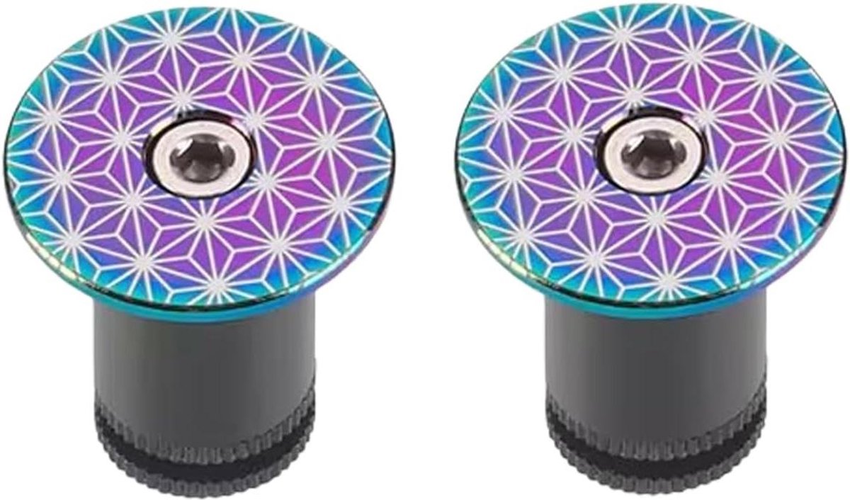 Fiets Stuurdoppen - Handvat Doppen - Fiets Beschermen - Aluminium Legering - 15-22.5 mm - Kleurrijk