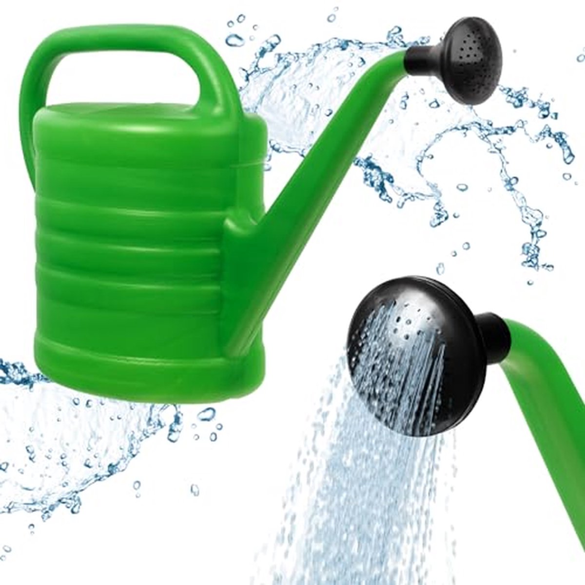 Gieter Kunststof - Plantengieter Tuin - Planten Water Geven - Verwijderbare Broes - 25L - Groen