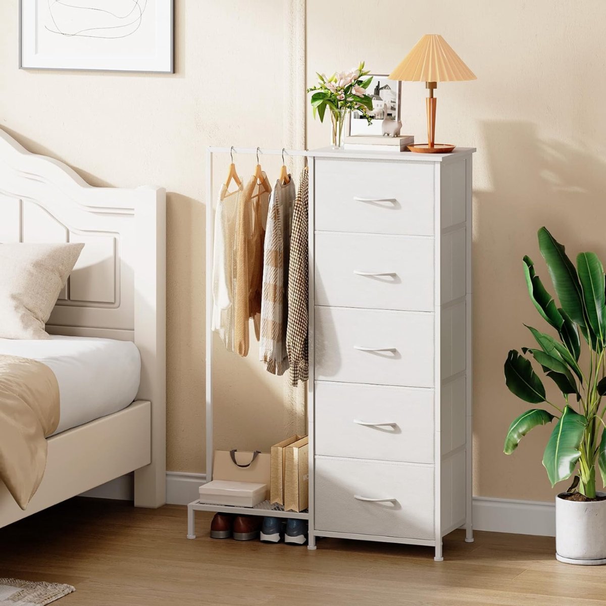 NIVA® Lade Kast - Ladenkast - Ladenkastje - Wit - 30cm x 79cm x 115cm