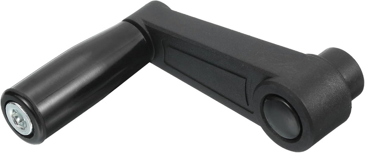 8 x 85 mm (diameter x L) Draaibare handwiel-machinehendel, universele draaikrankvervanging voor industriële draaimachines, freesmachines, slijpmachines, zwart (vierkant gat)