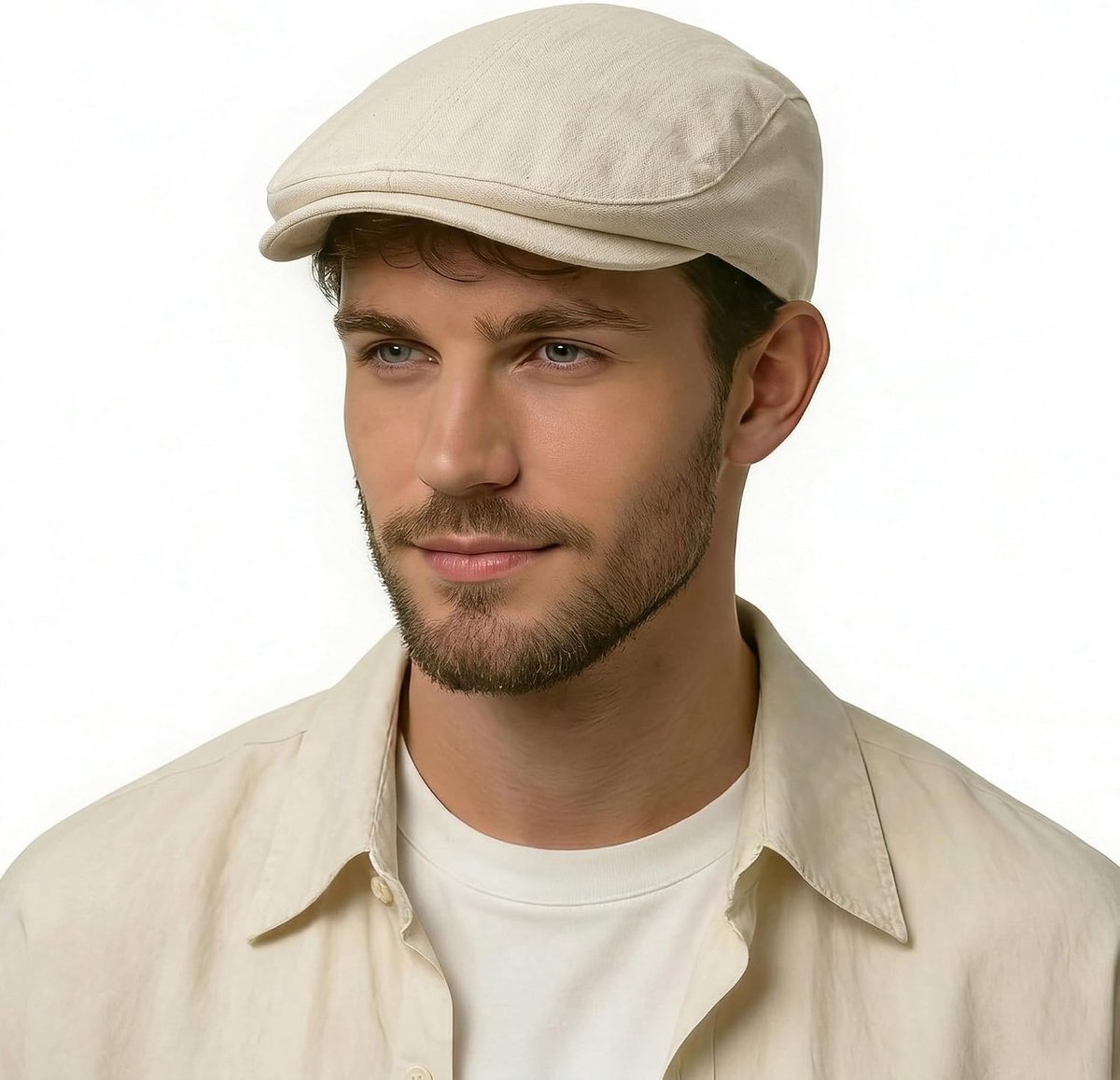 Zomer Ivy pet met klep, ballonmuts, katoen, flatcap voor heren