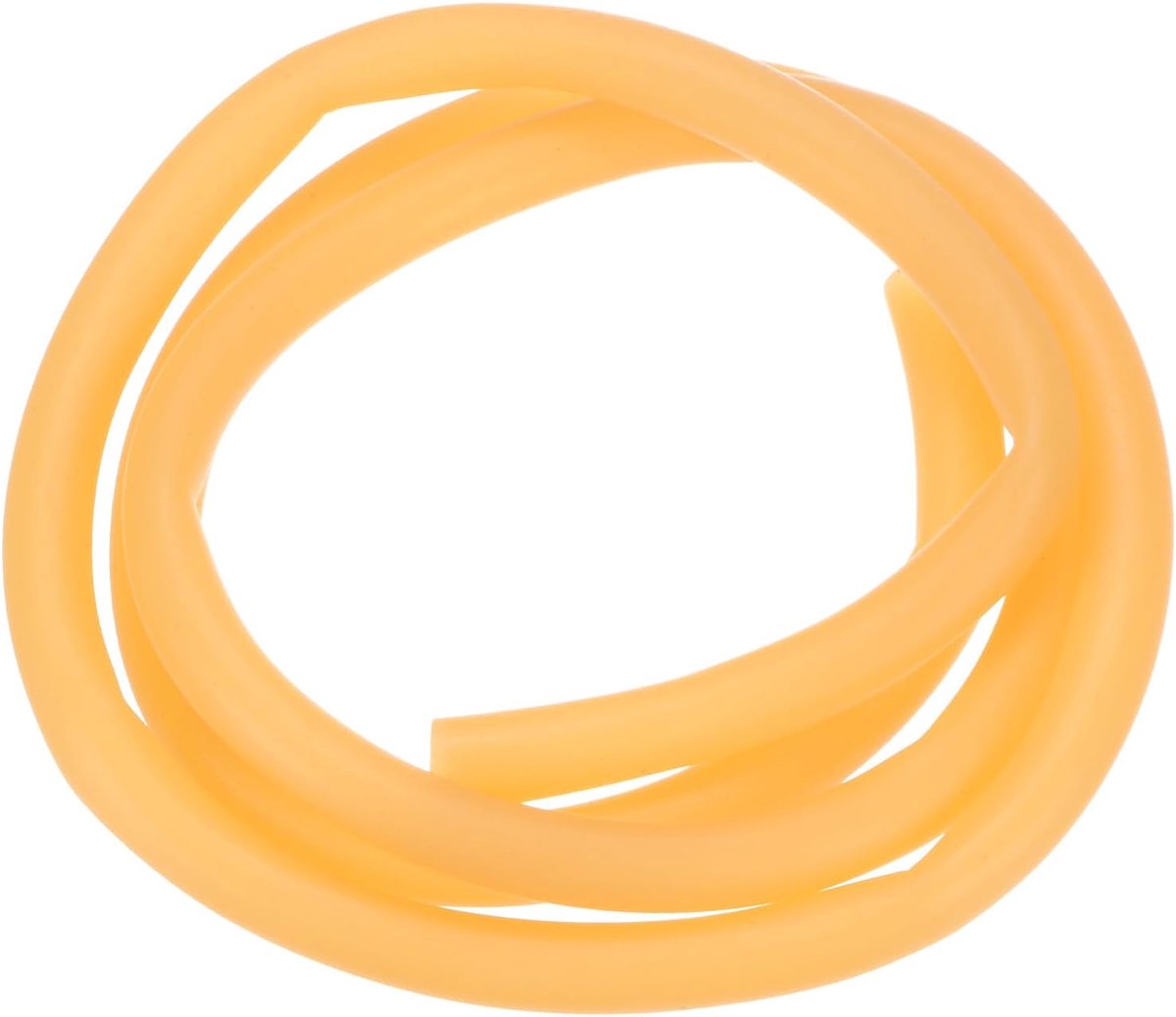 METERXITY Natuurlijke rubberen rubberen rubberen slang, 6 mm [1/4"] ID x 10 mm [3/8"] OD 1 m Lengte Latexslang voor Home/Laboratorium/Sport, Zeer elastische Bandbuizen [Geel]