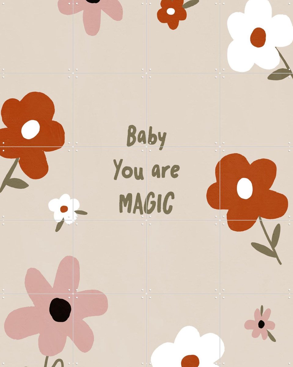 IXXI Baby You Are Magic, Treechild & Various - 80 x 100 cm - Gratis ophangtool - Grote wanddecoratie en posters - Speels, Vintage, Illustraties