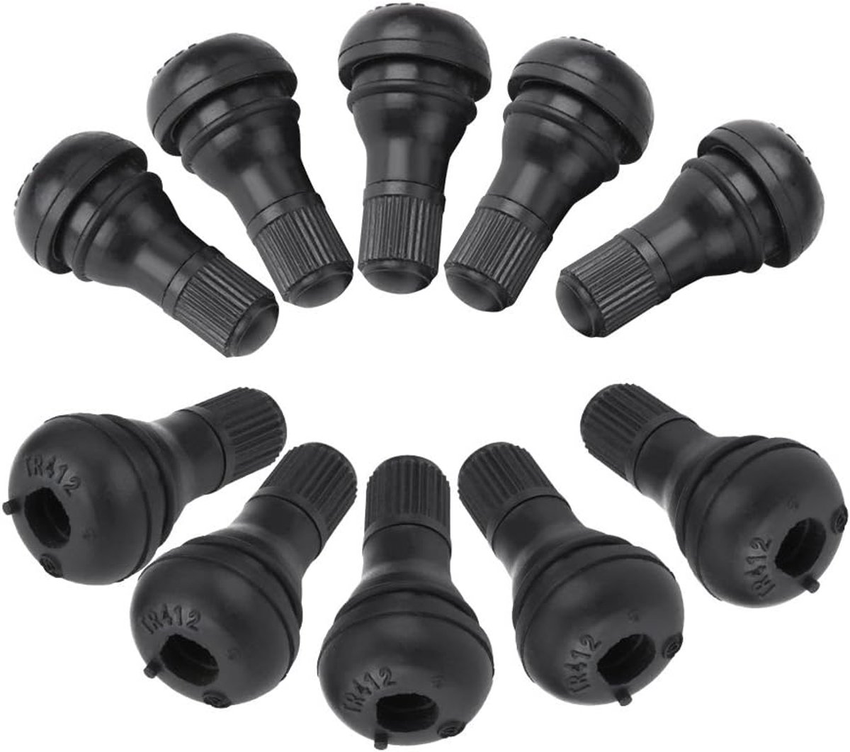 10 Stks Tyre Ventiel Stofkappen voor Auto, Autoband Air Ventieldopjes TR412 Wiel Snap In Band Ventiel Stofkap Rubber Valve