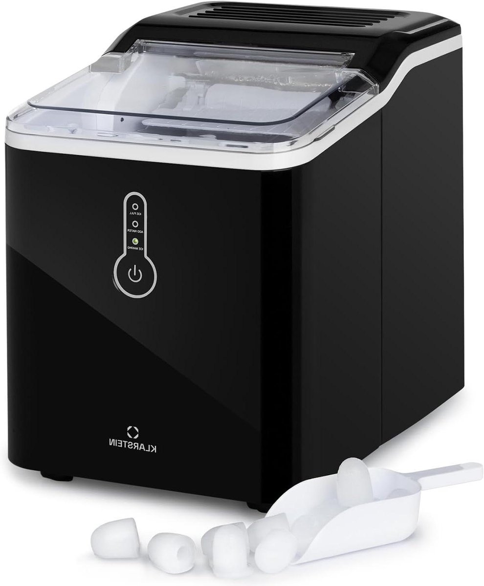 Ijsblokjesmachine - IJsmachine Blokjesmaker - Verfrissende Dranken Maken - Snelle Productie - 12 kg per dag - Zwart