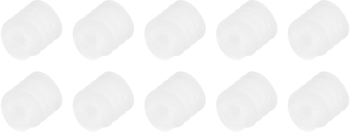 10 stuks kunststof tandwielen, kunststof motortandwiel, model 672A, reductielaandrijving, voor RC auto model DIY robot (wit, module 0,5)