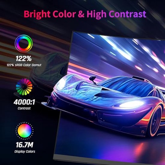 Curved Gaming Monitor - 2K Monitor WQHD Scherm - Intensief Gamers - 1000R Kromming - 32 Inch - VA — afbeelding 3