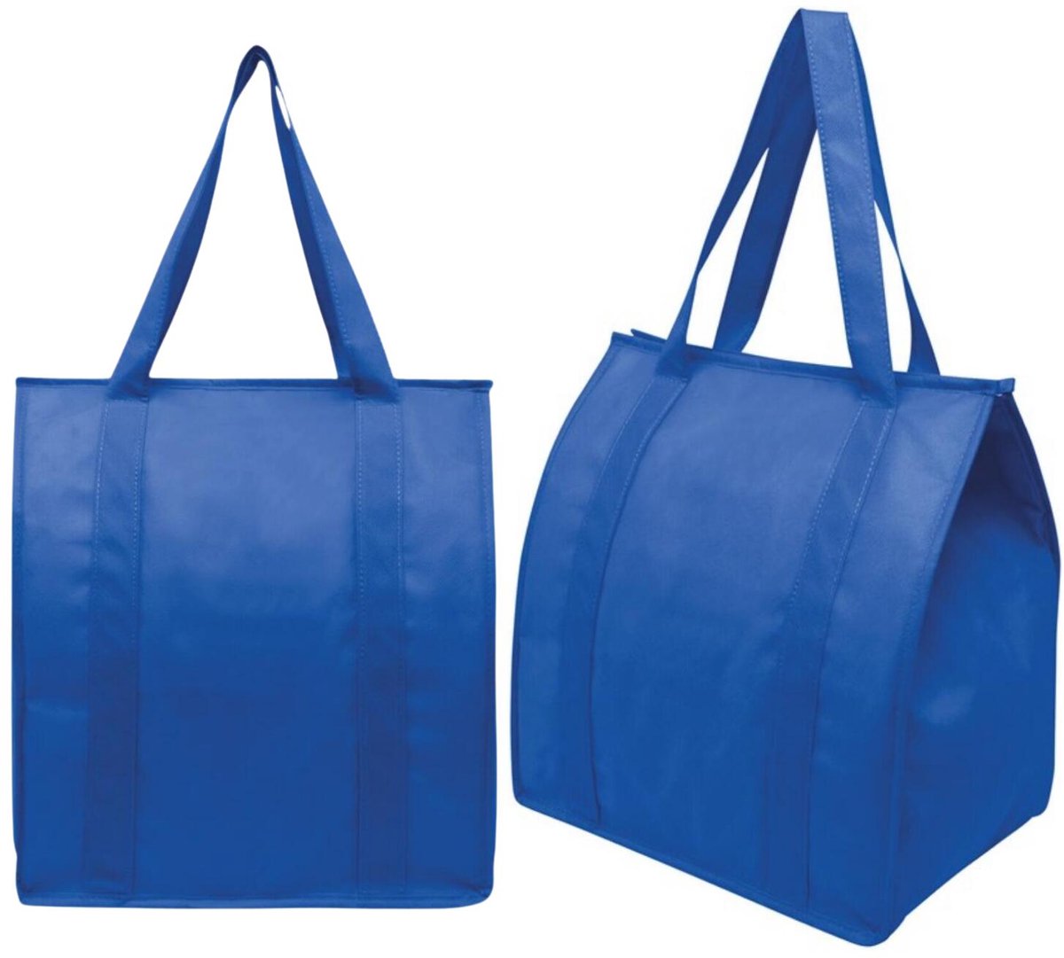 Koeltas Degree - 2x - blauw - boodschappen - 23 liter - 35 x 25 x 38 cm - shopper model - lunchtas