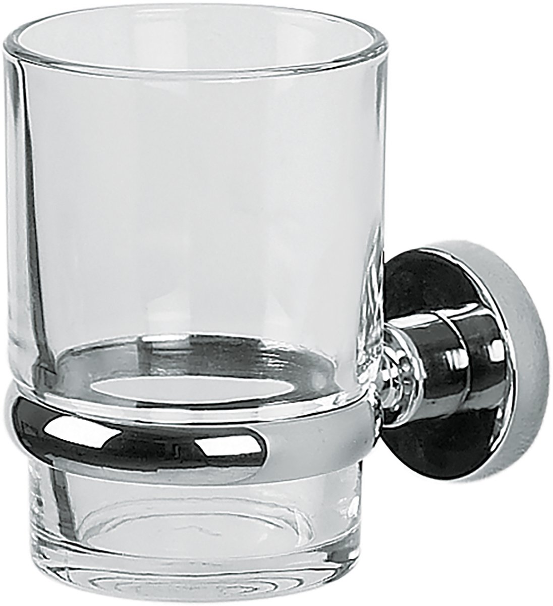 Spirella Tandenborstelhouder – Borstelhouder Glas voor Tandenborstel en Tandpasta – Bevestiging met Schroeven of Lijm
