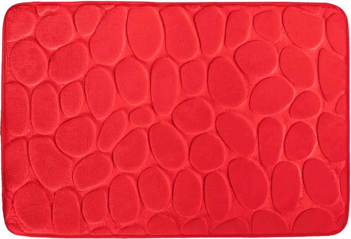 MSV Badmat met Antislip Onderzijde - Zachte Absorberend Badmat voor Badkamer - Badkamer Mat Keiendesign