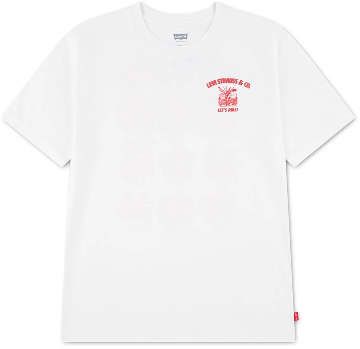 Levi´s ® Kids Roll Models T-shirt Met Korte Mouwen Wit 14 Years Jongen