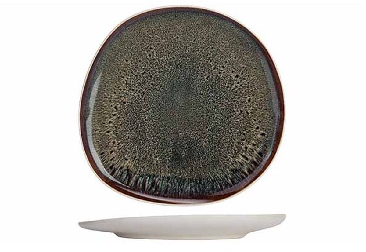 Mauna Plat Bord 27x26,5xh2,5cm Organisch