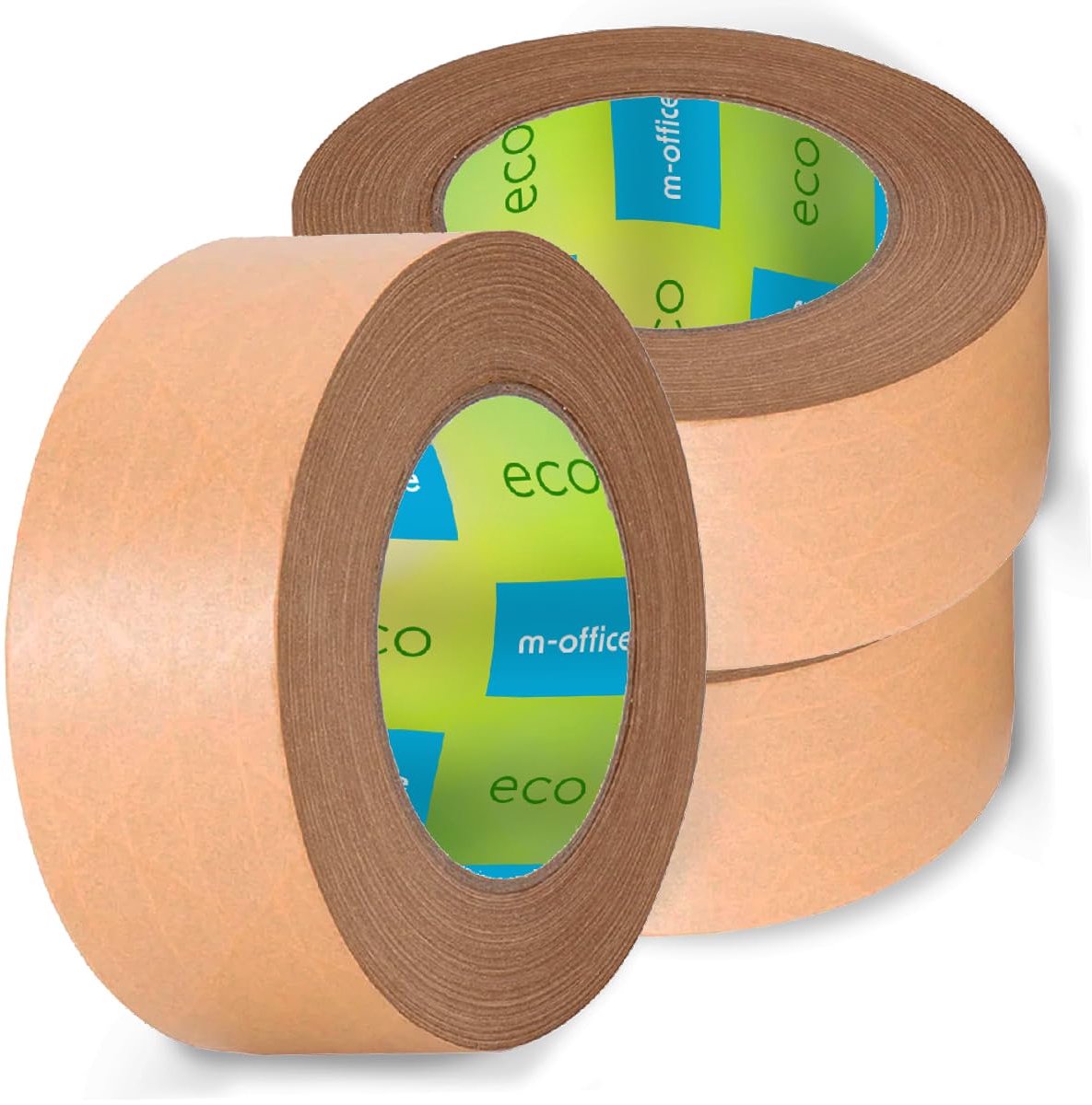 SnelShoppen - Papiertape voor Verpakking, Bruin Kraftpapier Plakband 72 mm x 80 m, 3 Stuks, Milieuvriendelijk voor Verzending, Verhuizingen en Knutsel