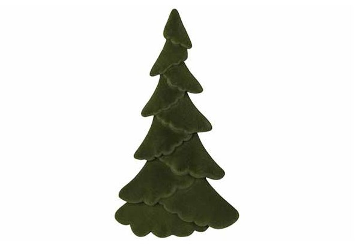 Kerstboom Flocked Donkergroen 35x9xh61cm Kunststof