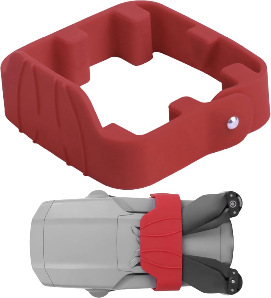 propellerhouder, 1 set, compatibel met DJI Mavic Air 2, DJI Air 2S, in rood, gemaakt van siliconen, rotorbladbescherming drone, propellerhouder transportbescherming, prop dronehouder