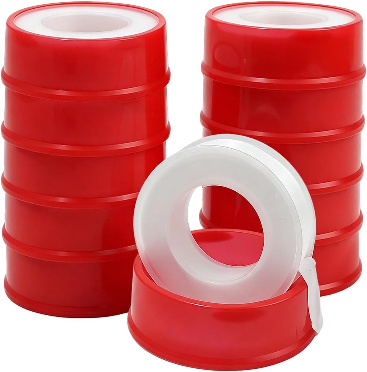 10 stuks DVGW Teflonband PTFE schroefdraadafdichtingstape, 10 m x 16 mm x 0,12 mm | DVGW PTFE-band voor gas en water, temperatuurbestendig van -60 °C tot +240 °C, voor sanitaire verwarming, buisschroefdraad